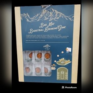 Adventure Out There Bar Mat Basketball Drinking Game NWT